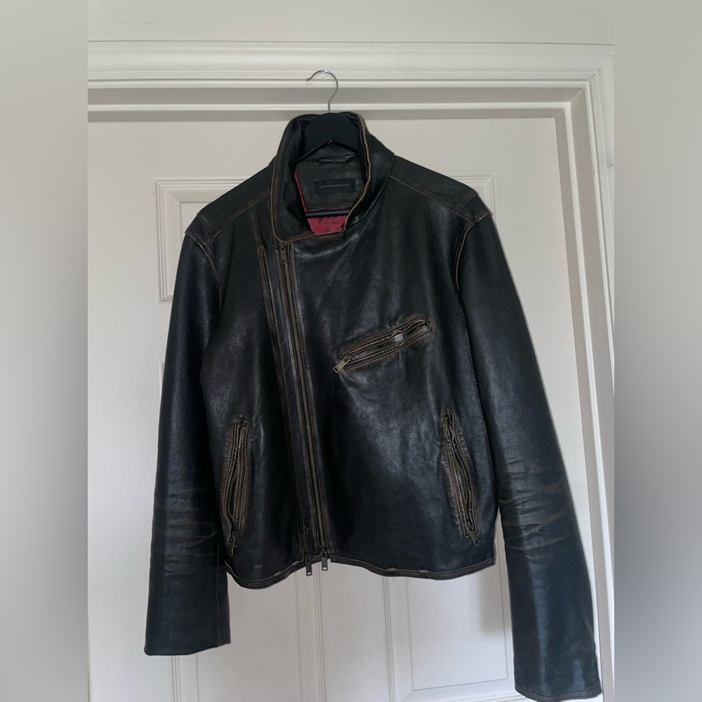 John Varvatos USA Cole Leather Biker Jacket